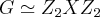G\simeq {Z}_{2}X{Z}_{2} G\simeq {Z}_{2}X{Z}_{2}