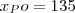 x_Po = 135 x_Po = 135