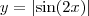 y = \left | \sin(2x) \right | y = \left | \sin(2x) \right |