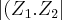 \left|({Z}_{1}.{Z}_{2} \right|