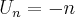 {U}_{n}= -n