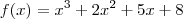 f(x)=x^3+2x^2+5x+8