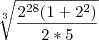 \sqrt[3]{\frac{{2}^{28}(1+{2}^{2})}{2*5}}