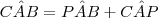 C\hat{A}B = P\hat{A}B + C\hat{A}P