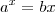 a^x = bx a^x = bx