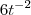 6t^{-2} 6t^{-2}