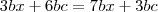 3bx+6bc=7bx+3bc
