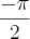 \frac{-\pi}{2} \frac{-\pi}{2}