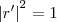 \left|r' \right|^2=1 \left|r' \right|^2=1
