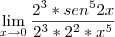 \lim_{x \to 0}\frac{2^3*sen^52x}{2^3*2^2*x^5}