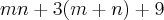 mn+3(m+n)+9