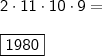 \\ \mathsf{2 \cdot 11 \cdot 10\cdot 9 =} \\\\ \boxed{\mathsf{1980}}