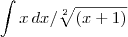\int x \,dx/\sqrt[2]{(x+1)}