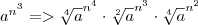 a^{n^3}=>\sqrt[4]{a}^{n^4}\cdot\sqrt[2]{a}^{n^3}\cdot\sqrt[4]{a}^{n^2}