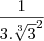 \frac{1}{3.\sqrt[3]{3}^2}