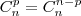 C_n^p=C_n^{n-p} C_n^p=C_n^{n-p}