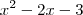 x^2-2x-3