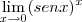 \lim_{x\to0}\((senx)^x