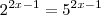 2^{2x-1} = 5^{2x-1}
