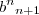 {{b}^{n}}_{n+1} {{b}^{n}}_{n+1}