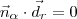 \vec{n}_\alpha \cdot \vec{d}_r = 0 \vec{n}_\alpha \cdot \vec{d}_r = 0