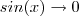 sin(x) \to 0 sin(x) \to 0