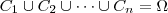 C_1 \cup C_2 \cup \cdots \cup C_n = \Omega