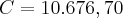 C = 10.676,70 C = 10.676,70