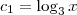 c_1 = \log_3 x