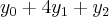 {y}_{0}+4{y}_{1}+{y}_{2}