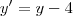 y'=y-4