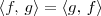 \langle f,\,g\rangle = \langle g,\,f\rangle \langle f,\,g\rangle = \langle g,\,f\rangle
