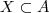X \subset A X \subset A
