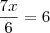 \frac{7x}{6}=6