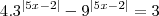 4 . {3}^{|5x-2|}- {9}^{|5x-2|}= 3