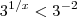{3}^{1/x}<{3}^{-2}