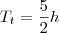 T_t = \frac{5}{2}h