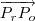 \overrightarrow{P_rP_o} \overrightarrow{P_rP_o}