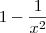 1 - \frac{1}{x^2}