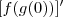 [f(g(0))]^\prime