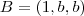B = (1,b,b) B = (1,b,b)