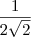 \frac{1}{2\sqrt2}