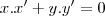x.x' + y.y' = 0