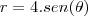 r=4.sen(\theta)