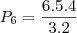 P_6=\frac {6.5.4}  {3.2}
