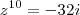 z^{10}=-32i