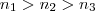 n_1 > n_2 > n_3 n_1 > n_2 > n_3