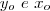 y_o \ e \ x_o y_o \ e \ x_o