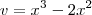 v= x^3 - 2x^2