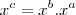 x^c = x^b.x^a x^c = x^b.x^a
